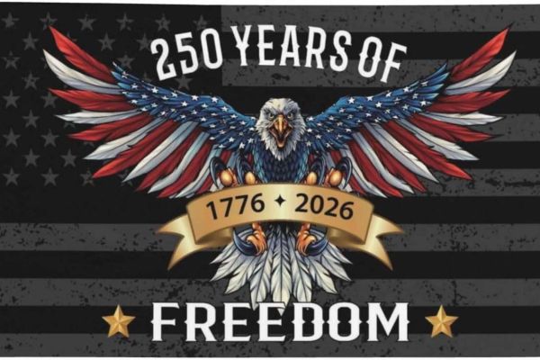 USA Independence Day & America's 250th Aniversary of Unity, Liberty, Democracy, Freedom Celebration