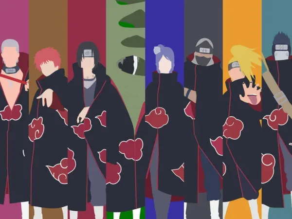 All 12 members of Akatsuki - Naruto
